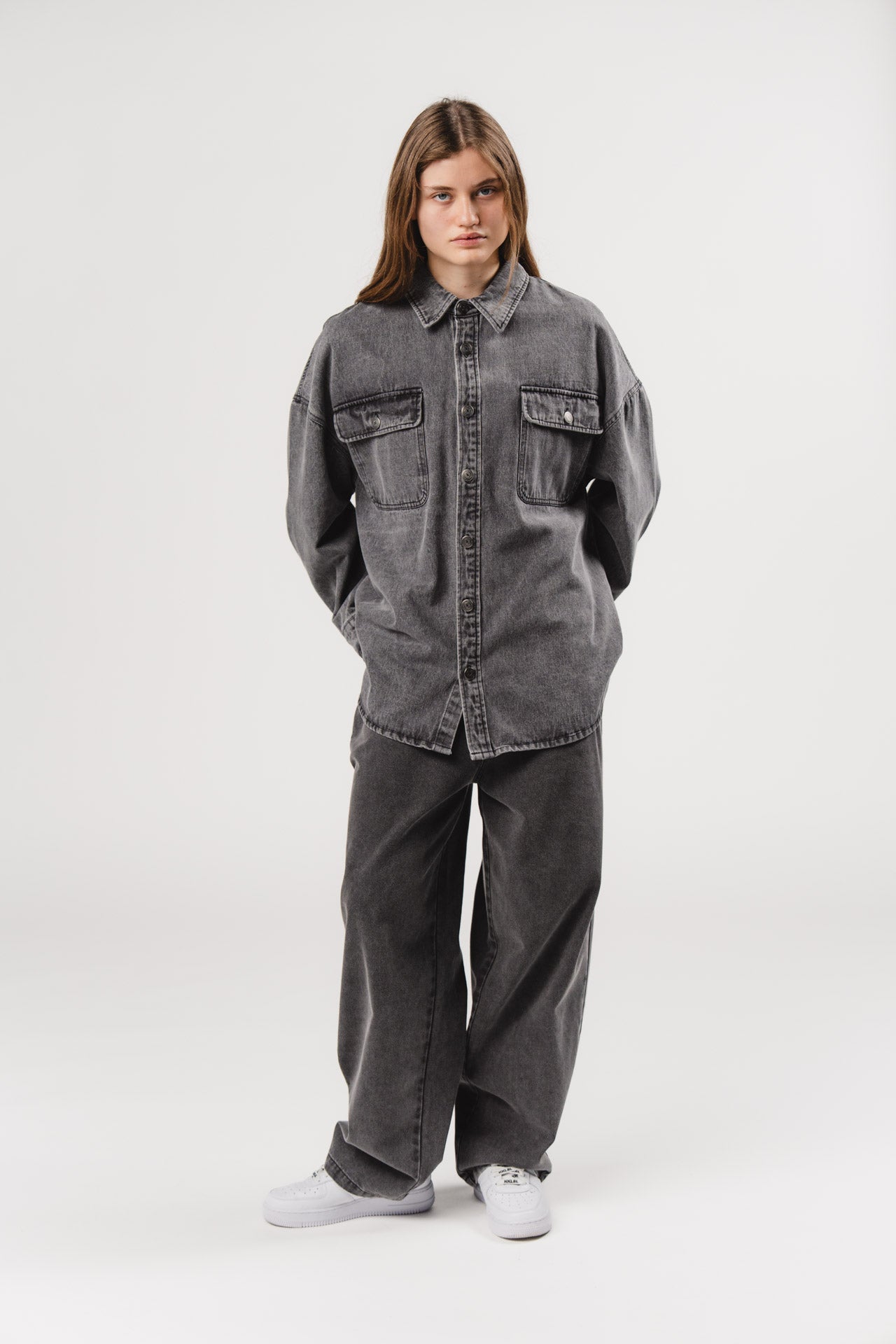 Denim Overshirt Grey