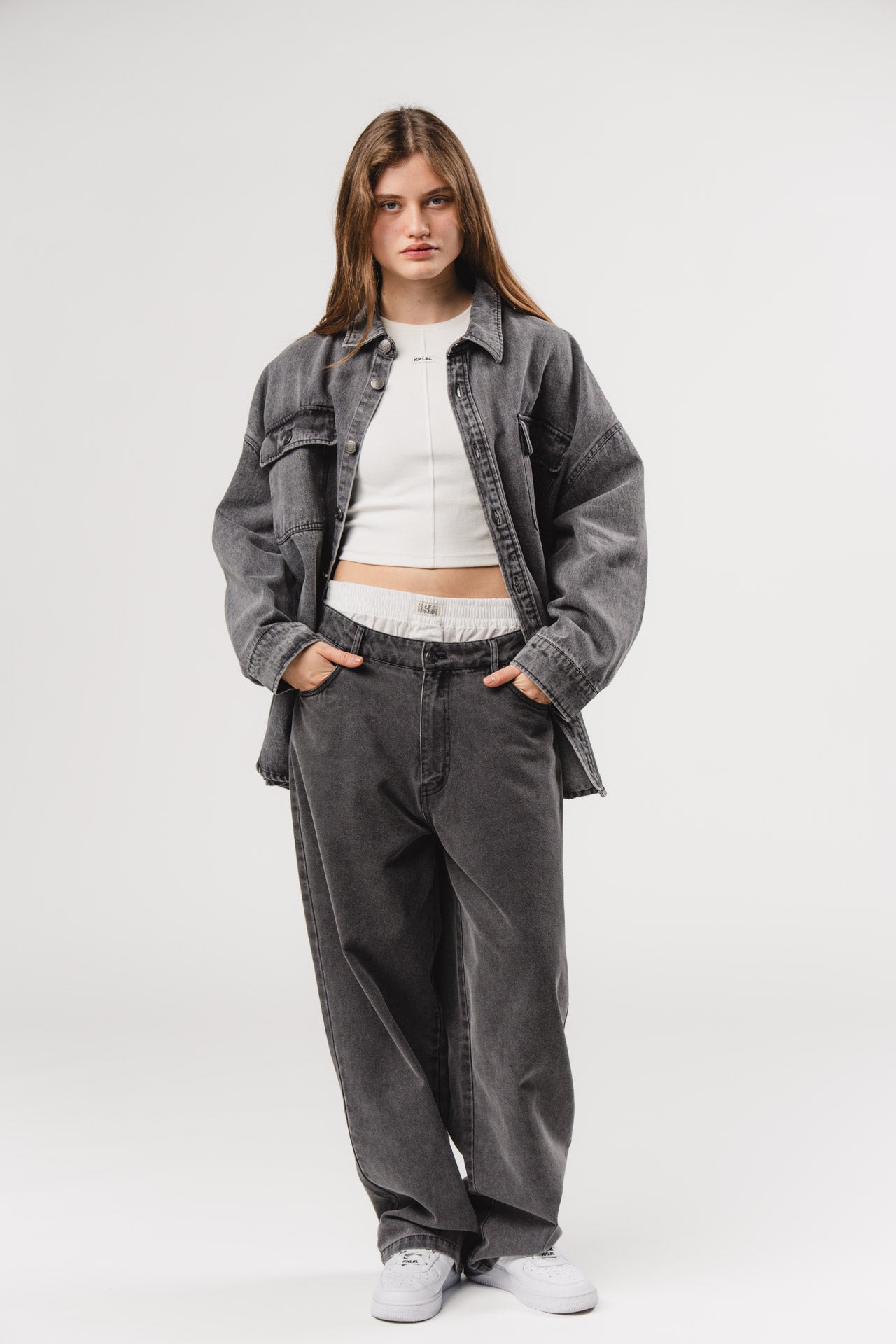 Denim Overshirt Grey