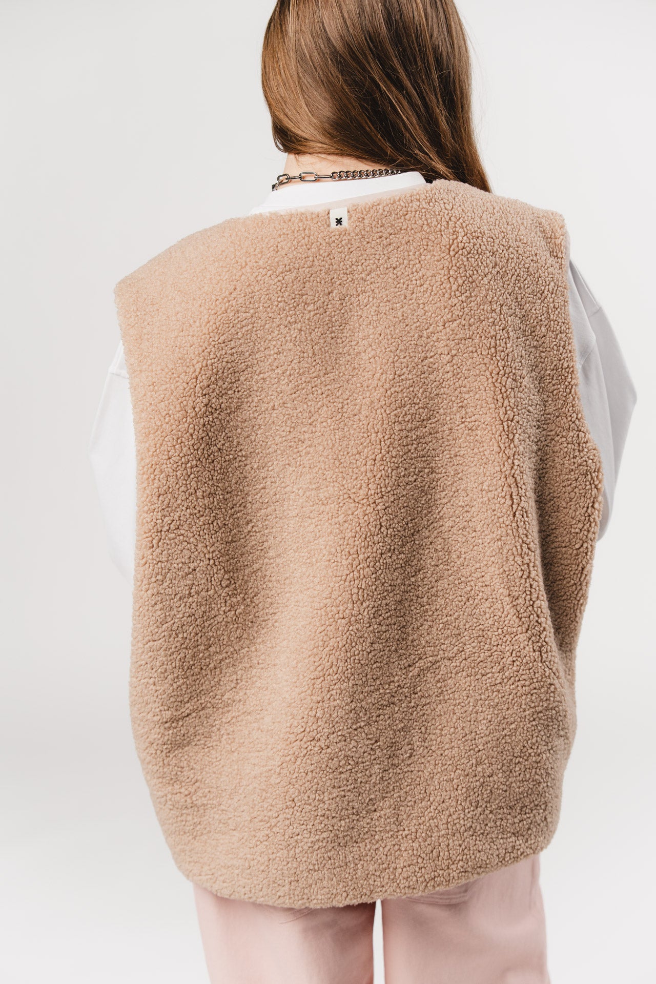 Teddy Weste Beige von Karo Kauer