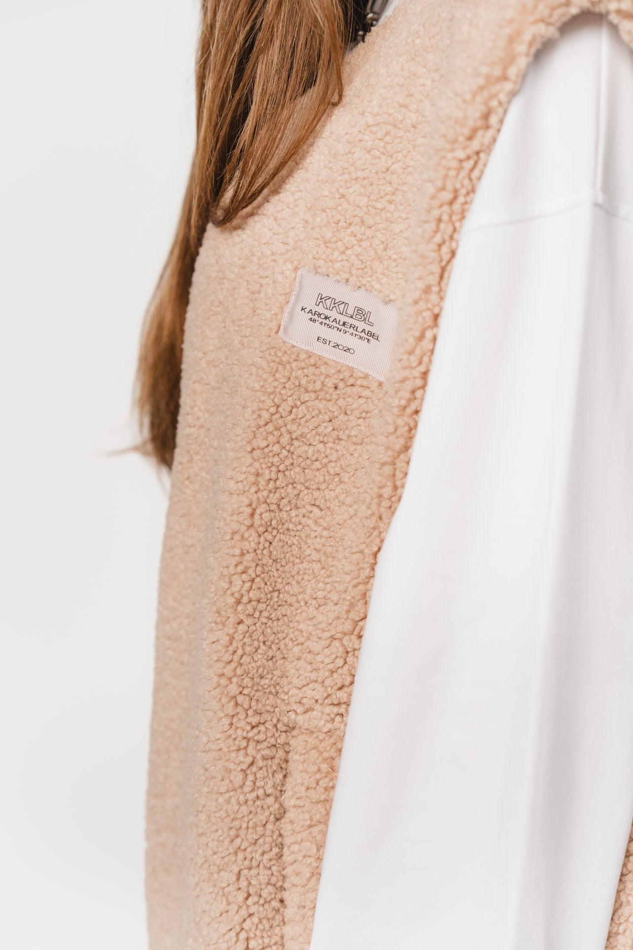 Teddy Weste Beige von Karo Kauer